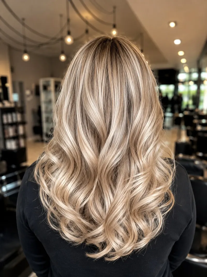 Chłodne blond loki